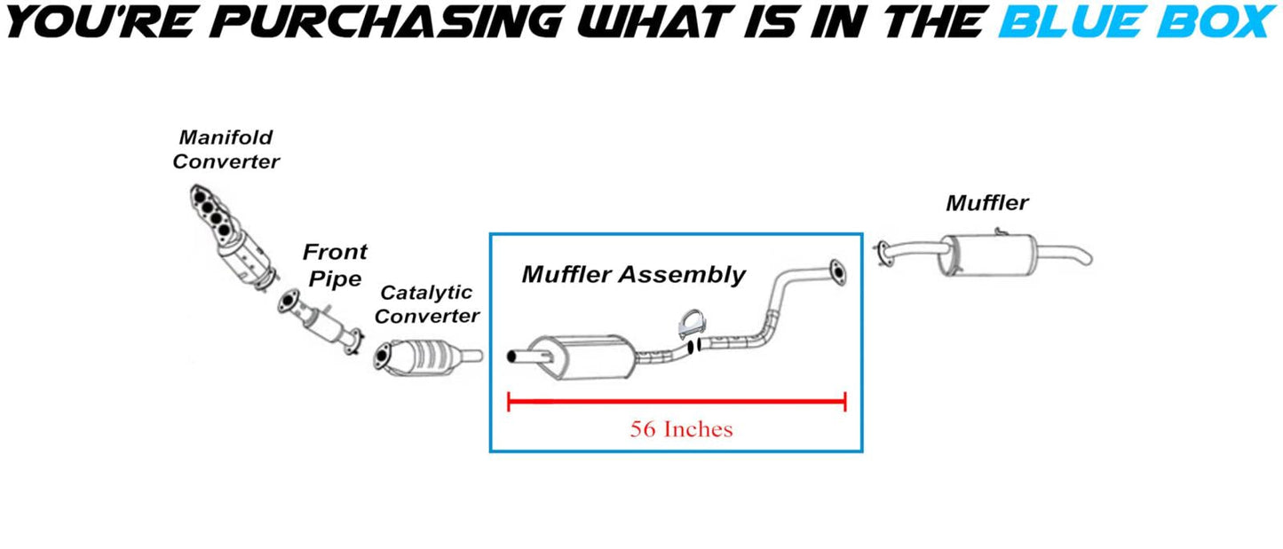 2014-2019 Kia Soul 1.6L Exhaust Muffler Assembly