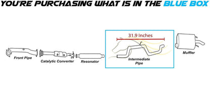 Exhaust Intermediate Pipe for 2000-2002 Chevy Monte Carlo and Impala 3.4L & 3.8L