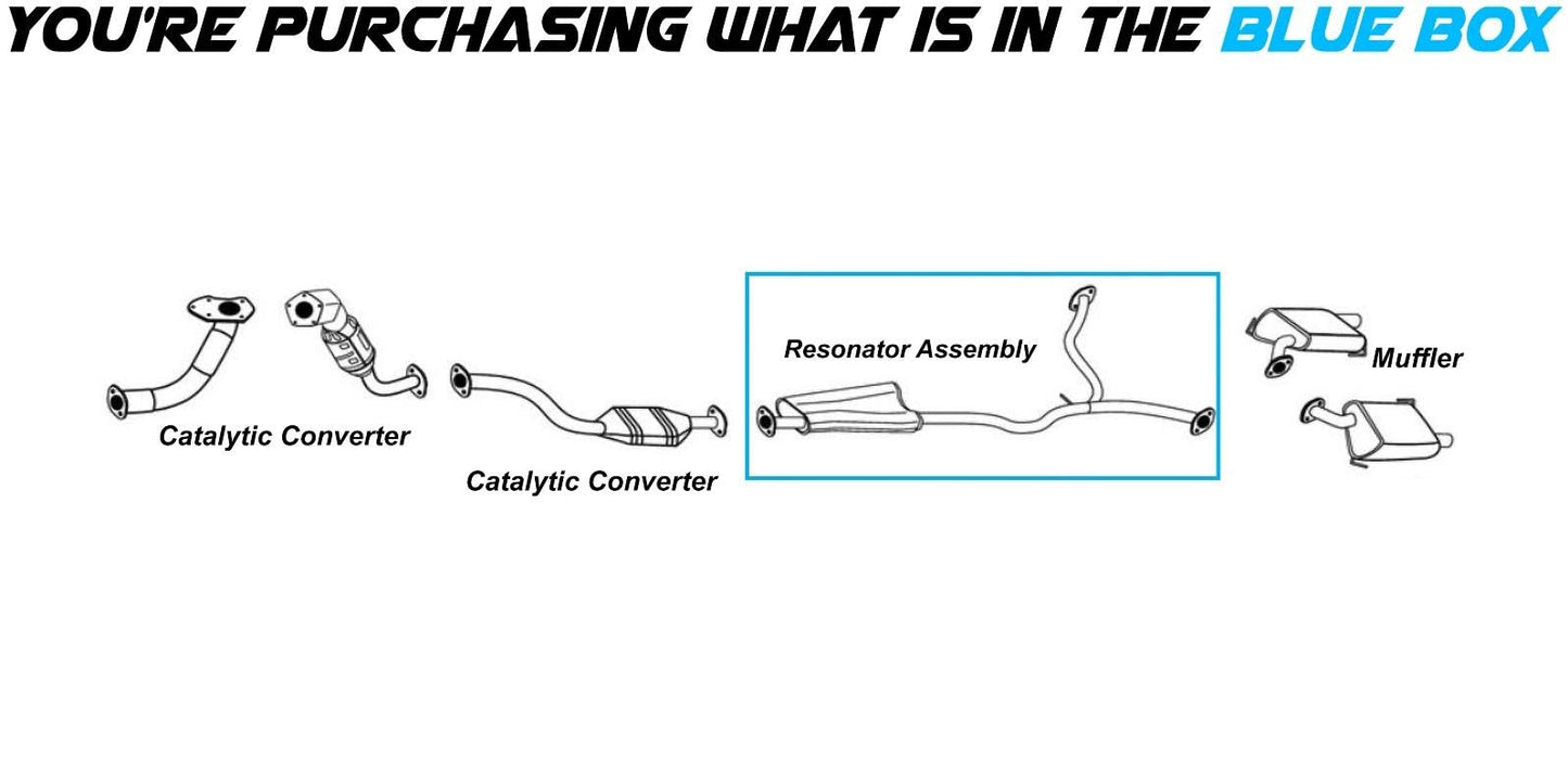 2005 Subaru Outback 2.5L Exhaust Resonator Pipe - Wagon