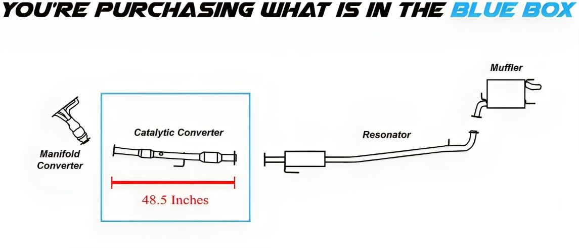 2010-2011 Toyota Camry 2.5L Rear Catalytic Converter - EPA Approved