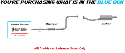 Rear Catalytic Converter for 2010-2015 Toyota Prius 1.8L | 2012-2014 Toyota Prius V 1.8L