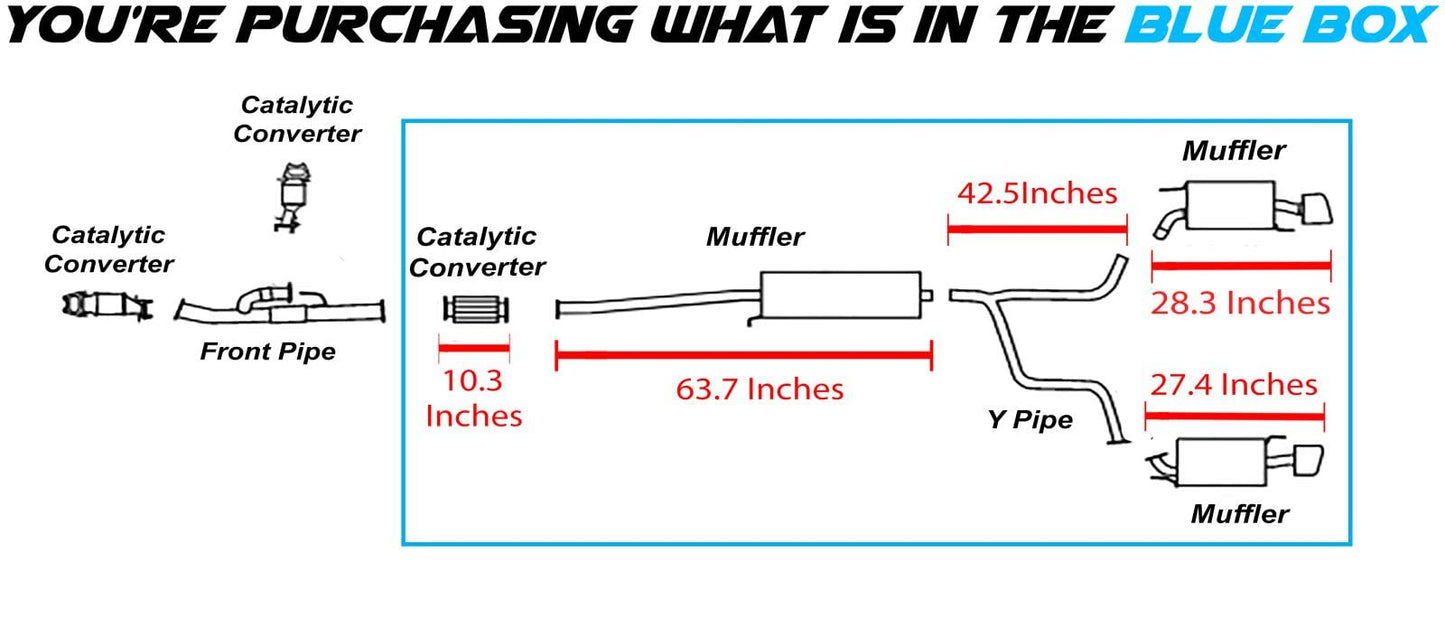 2004-2006 Acura MDX 3.5L Catalytic Converter, Mufflers and Pipe