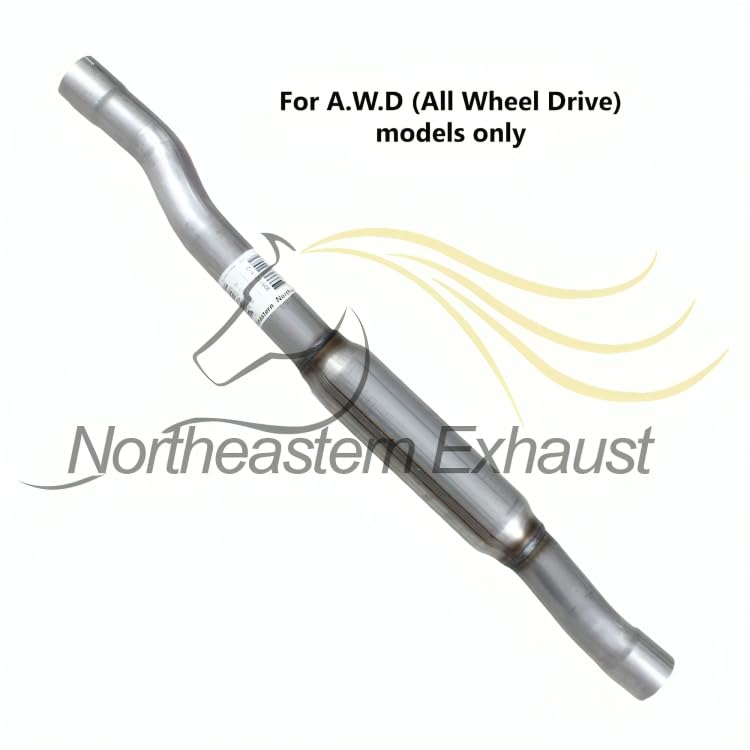 Exhaust Resonator Pipe for Jeep Cherokee 2014-2019 2.4L | Jeep Cherokee 2014-2018 3.2L | For AWD