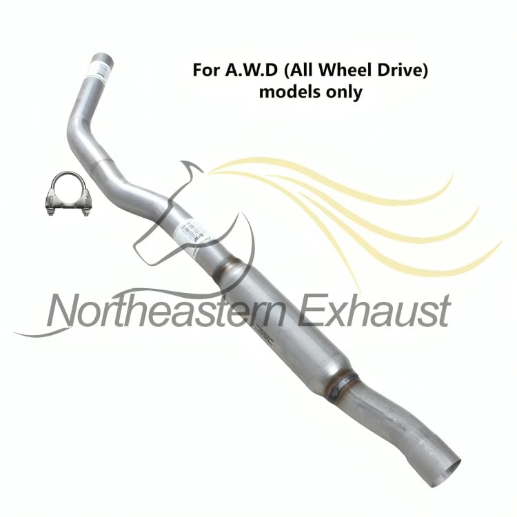 Exhaust Resonator Pipe for Jeep Cherokee 2014-2019 2.4L | Jeep Cherokee 2014-2018 3.2L | For AWD