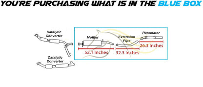 2003-2006 Lincoln Navigator 5.4L Exhaust Muffler, Pipe and Resonator