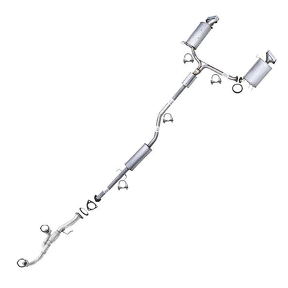 2009-2014 Acura TL 3.5L Exhaust Pipe, Resonator and Pair of Muffler
