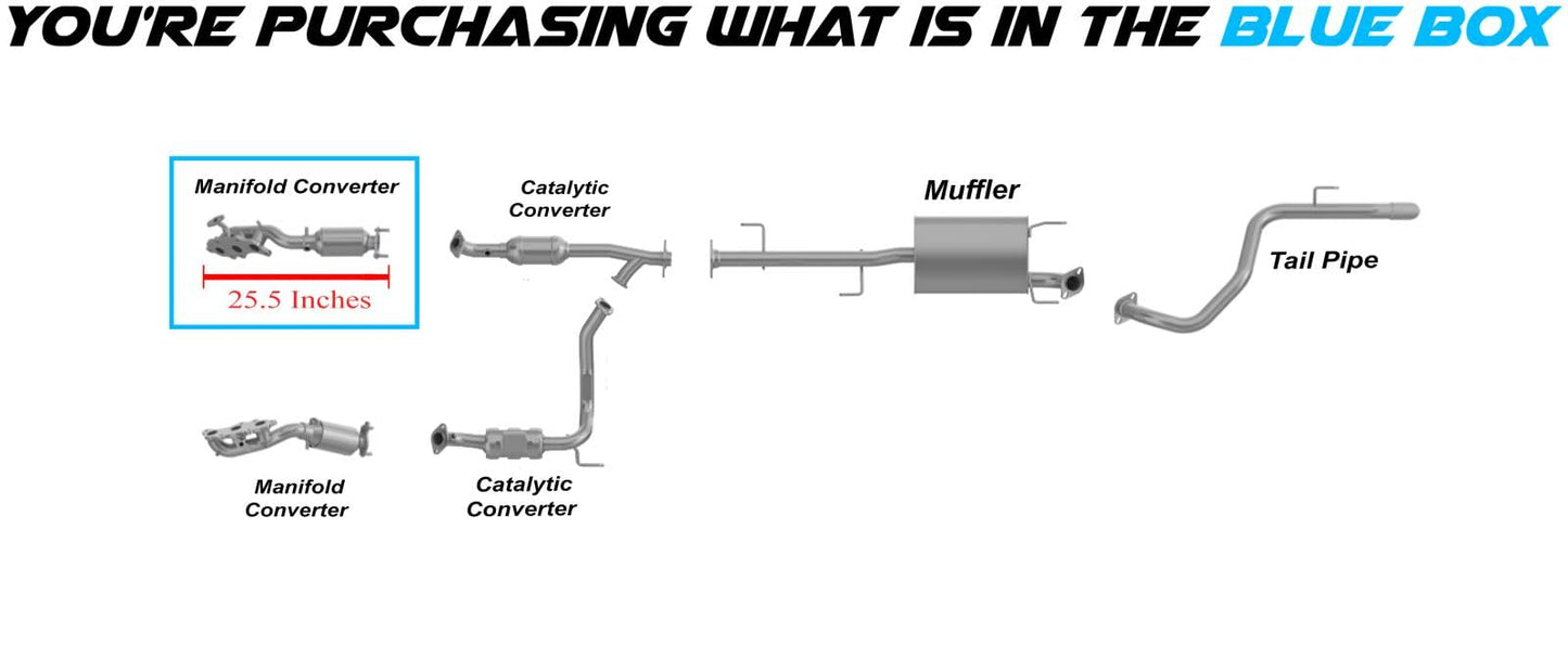 Passenger-side Catalytic Converter for 2013-2023 Toyota 4Runner | 2013-2014 Toyota FJ Cruiser | 4.0L