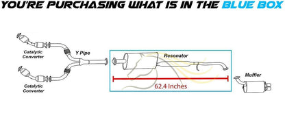 2003-2004 Infiniti G35 3.5L Exhaust Resonator Pipe - RWD SEDAN