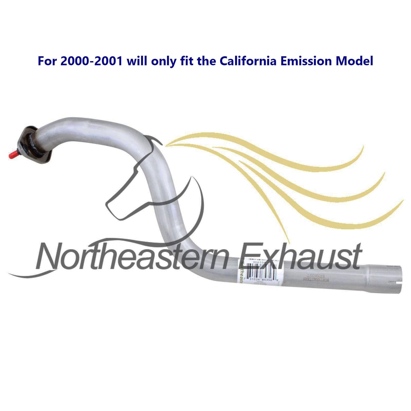 2000-2006 Nissan Sentra 1.8L Exhaust Resonator Pipe & Muffler
