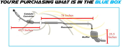 2003-2009 Volvo S60 2.5L Catalytic Converter, Resonator and Muffler