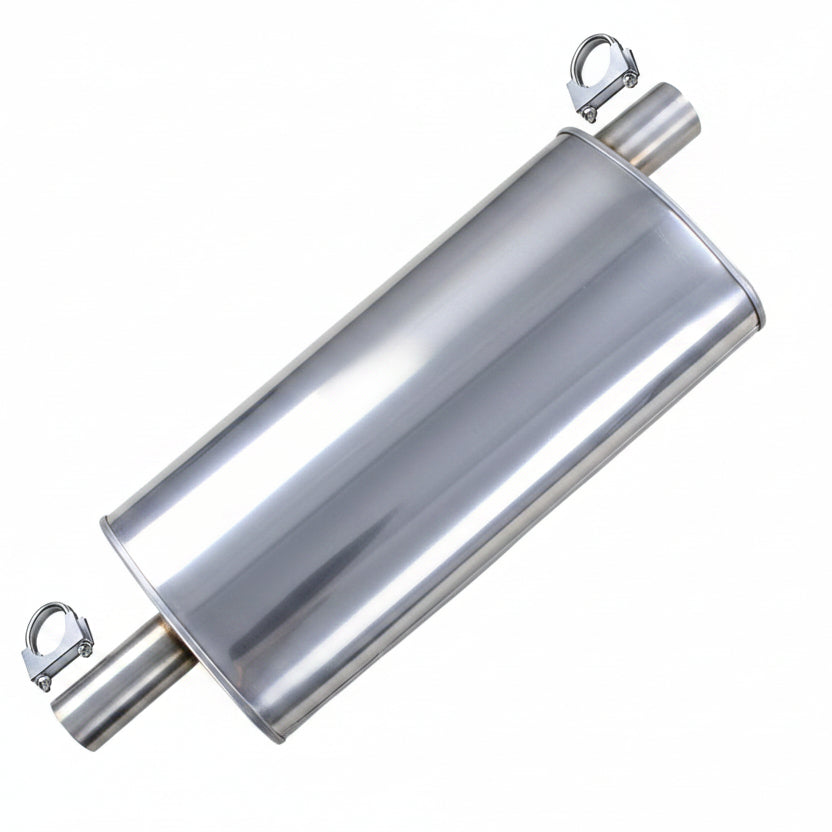 Northeastern Exhaust | Stainless Steel Center Muffler Compatible For Dodge Nitro 2007-2011 3.7L | Free Clamps Included | Automotive Replacement Part