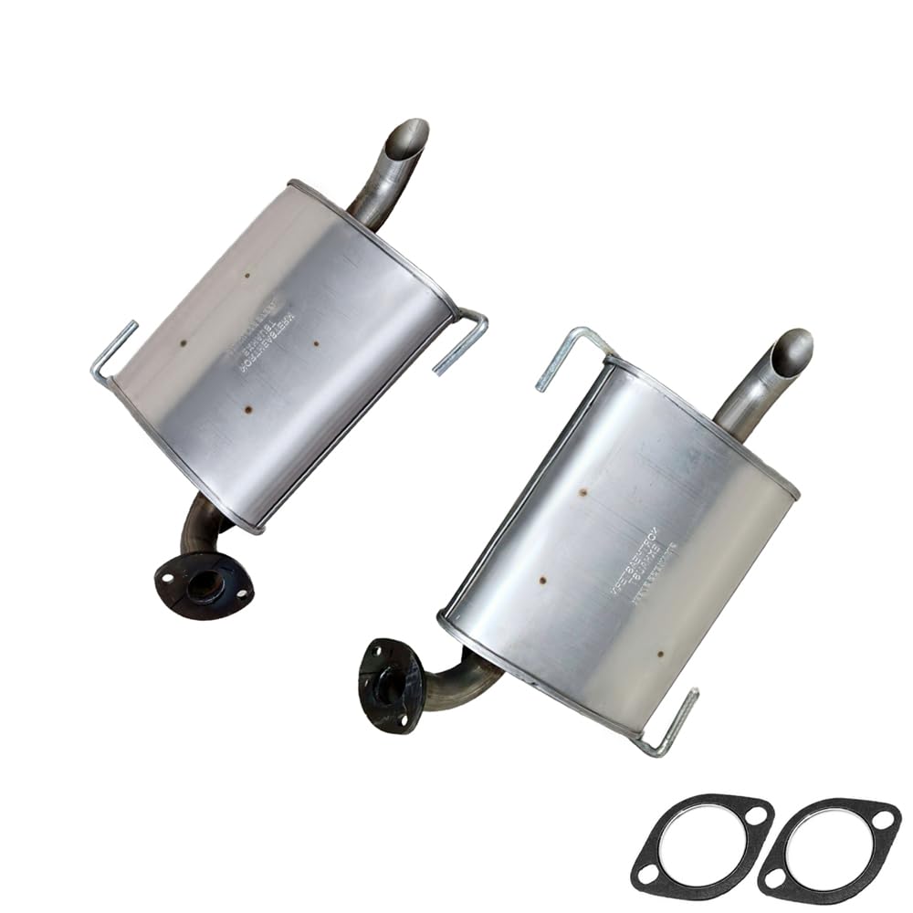 2005-2009 Subaru Outback 2.5L Pair of Exhaust Muffler - For Turbocharged engine