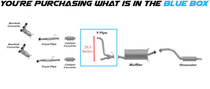 Exhaust Y Pipe for 2008-2009 Kia Sorento 3.3L | 2007-2009 Kia Sorento 3.8L