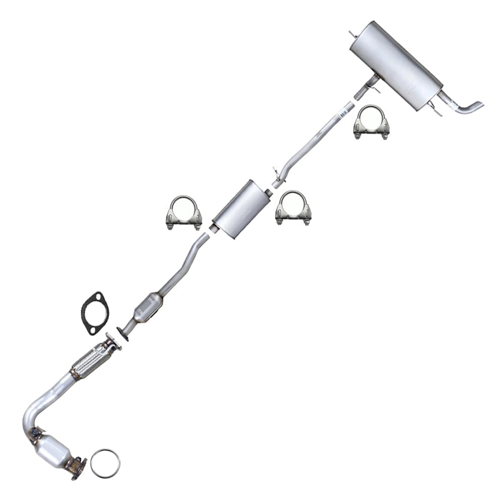 2015-2017 Chevy Equinox 2.4L Front and Rear Catalytic Converter, Mufflers and Pipe