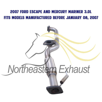 2005-2007 Mercury Mariner 3.0L Exhaust Front Flex Pipe