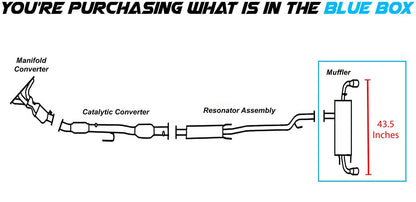 2008-2013 Nissan Altima 2.5L 3.5L Exhaust Muffler - For Coupe models only