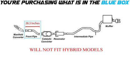 Exhaust Pipe for 2010-2012 Ford Fusion 2.5L Except Hybrid & Sport | 2010-2011 Mercury Milan 2.5L