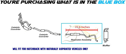 2008-2011 Subaru Impreza 2.5L Exhaust Resonator Pipe | For Hatchback with Naturally Aspirated Engine