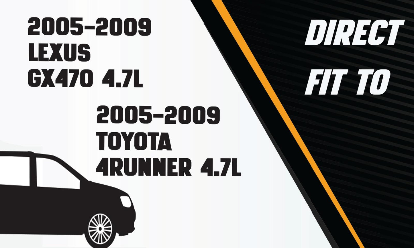 2005-2009 Lexus GX470/Toyota 4Runner 4.7L Passenger-side Manifold Catalytic Converter