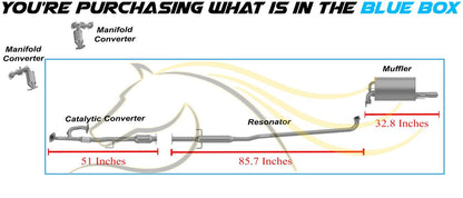2002-2006 Toyota Camry 3.0L | 2002-2003 Lexus ES300 3.0L Catalytic Converter, Resonator and Muffler