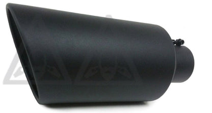Stainless Steel High Temperature Black Coated Diesel Truck Bolt On Exhaust Tip (4" ID x 7" OD x 18"Long)
