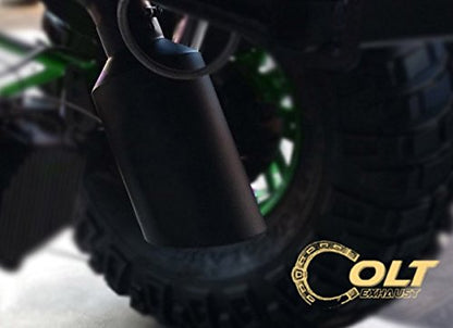 Stainless Steel High Temperature Black Coated Diesel Truck Bolt On Exhaust Tip (4" ID x 7" OD x 18"Long)