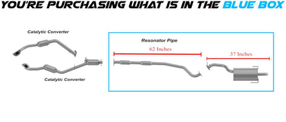 Exhaust Resonator and Muffler for 2004 Subaru Legacy 2.5L | 2004 Outback 2.5L | 2001-2004 Outback 3.0L