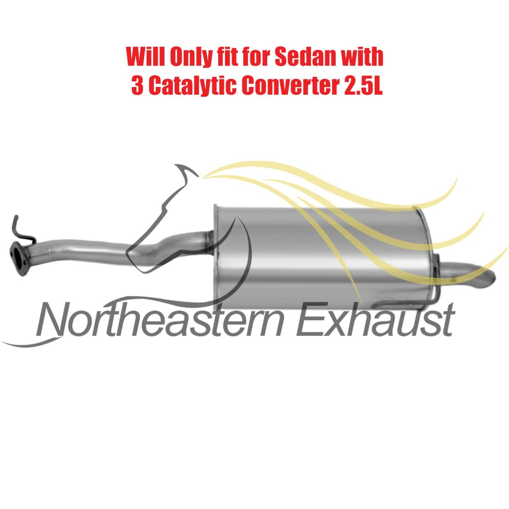 Exhaust Resonator and Muffler for 2004 Subaru Legacy 2.5L | 2004 Outback 2.5L | 2001-2004 Outback 3.0L