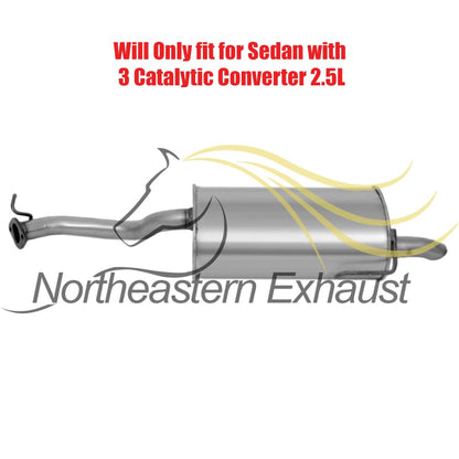 Exhaust Resonator and Muffler for 2004 Subaru Legacy 2.5L | 2004 Outback 2.5L | 2001-2004 Outback 3.0L
