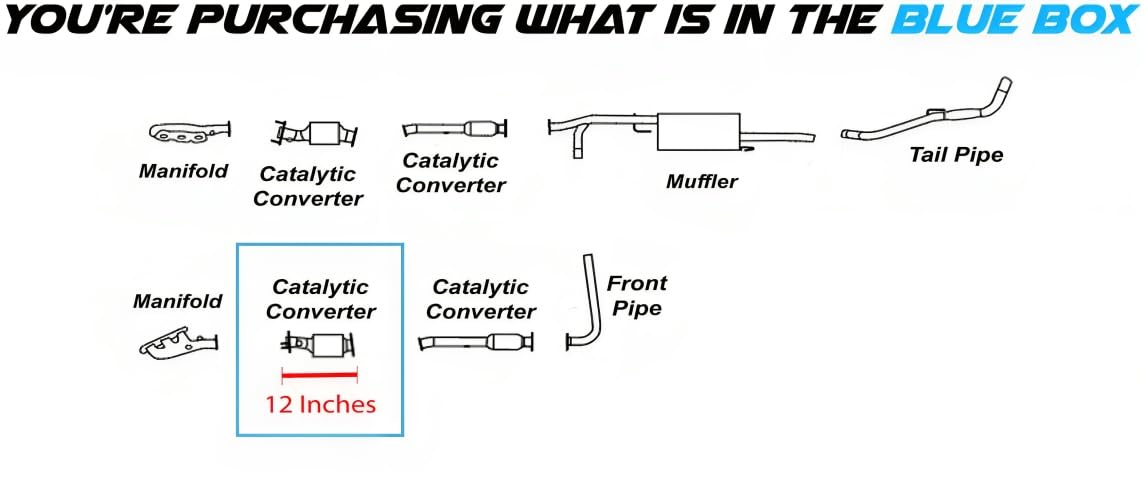 Driver-side Catalytic Converter for 2005-2019 Nissan models and Suzuki Equator 4.0L