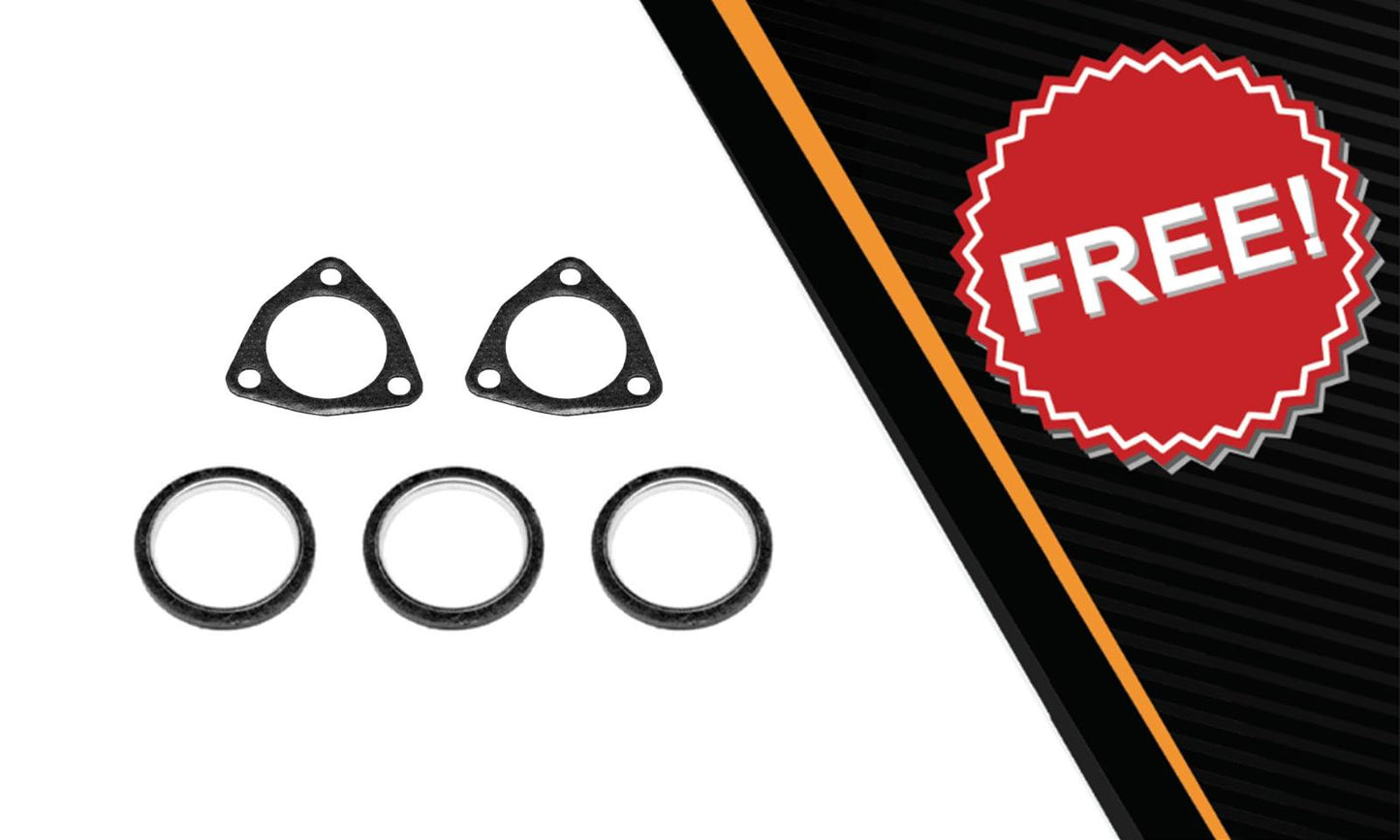 Northeastern Exhaust | Direct-Fit Y-Pipe, Muffler, Tail Pipe and Stainless Steel EPA-Approved Catalytic Converter Exhaust System Kit Compatible for 2001 Suzuki Grand Vitara 2.7L | 2002-2003 Suzuki XL-7 2.7L | Free Gaskets and Clamps Included