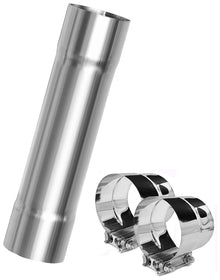 Stainless Steel Universal Exhaust Adapter/Connector 4" ID Inlet | 4" ID Outlet | 12" Long