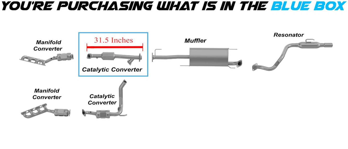 Passenger-side Catalytic Converter for 2010-2020 Lexus GX460 4.6L | 2013-2023 Toyota 4Runner 4.0L | 2013-2014 Toyota Fj Cruiser 4.0L