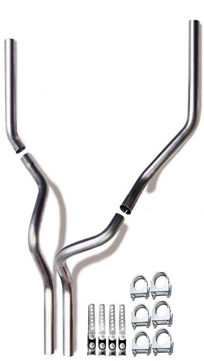 2004-2008 Ford F150 Dual 2.5" Exhaust Pipes Conversion Kit