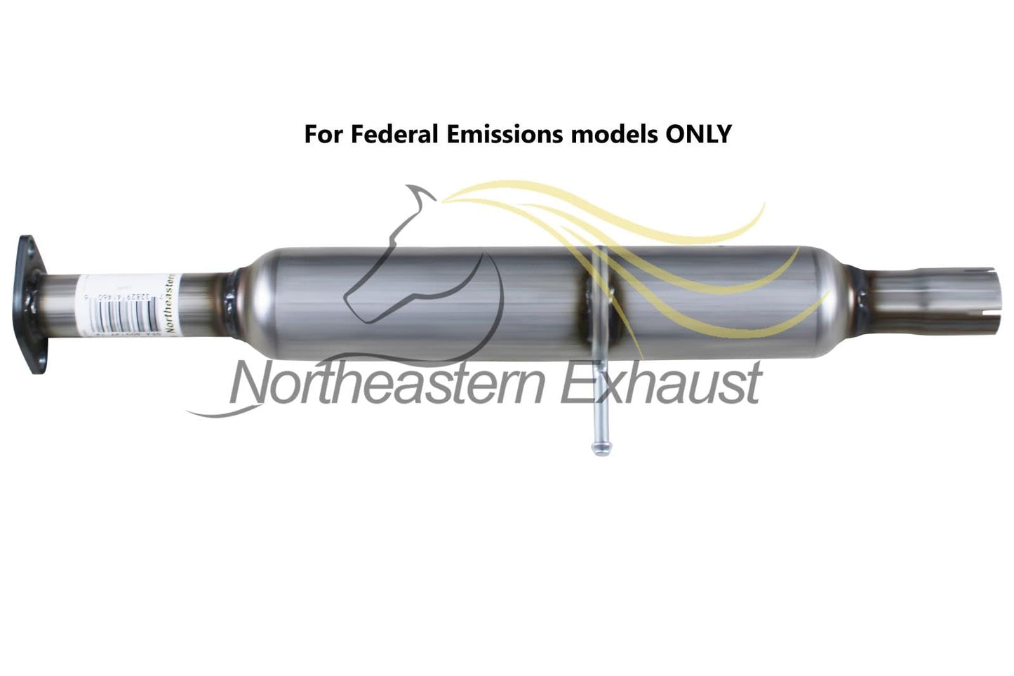 Northeastern Exhaust | Stainless Steel Resonator Pipe Compatible for 2011-2013 Hyundai Tucson 2.0L | 2010-2013 Hyundai Tucson 2.4L | 2011-2016 Kia Sportage 2.4L | Free Gaskets & Clamp Included | With Federal Emissions System