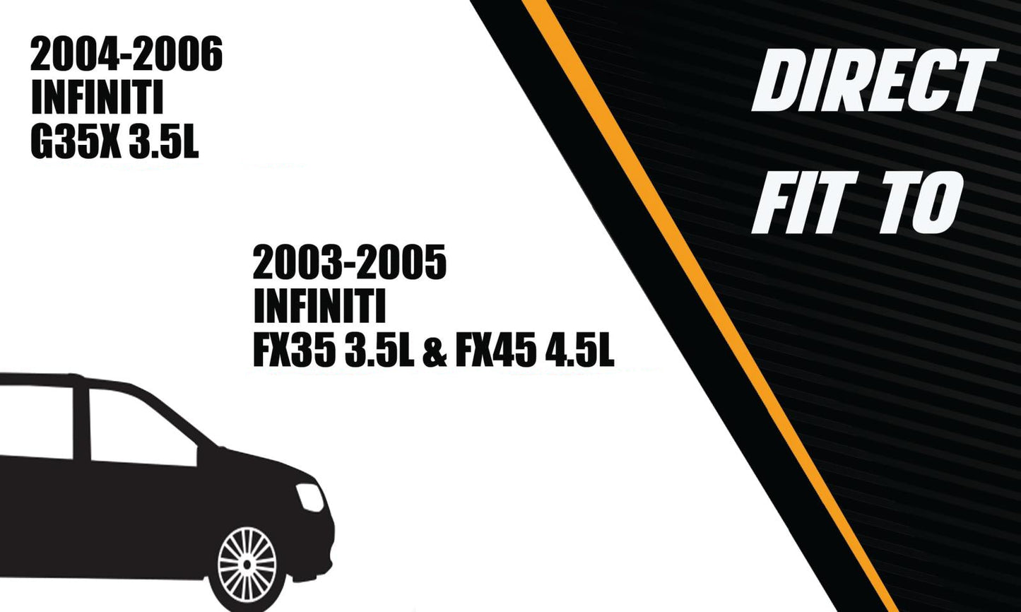 2003-2005 Infiniti FX35 3.5L & FX45 4.5L and 2004-2006 Infiniti G35 3.5L Exhaust Y-Pipe