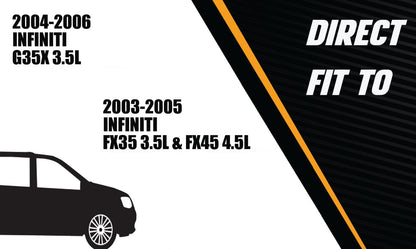 2003-2005 Infiniti FX35 3.5L & FX45 4.5L and 2004-2006 Infiniti G35 3.5L Exhaust Y-Pipe
