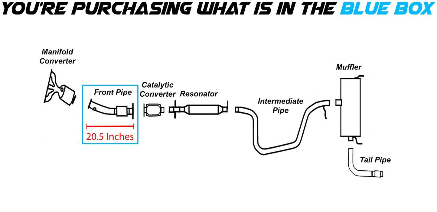2008-2009 Pontiac G6 | 2008-2010 Chevy Malibu | 2008 Saturn Aura 2.4L Exhaust Front pipe