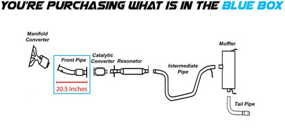 2008-2009 Pontiac G6 | 2008-2010 Chevy Malibu | 2008 Saturn Aura 2.4L Exhaust Front pipe