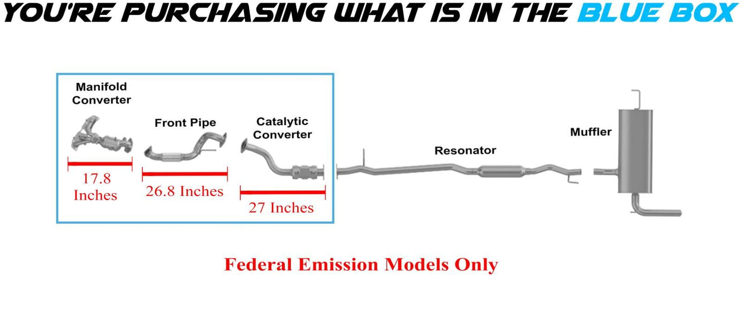 2008-2015 Nissan Rogue Select 2.5L | Exhaust Front Pipe with EPA-Approved Manifold and Catalytic