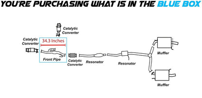 Exhaust Pipe for 2004-2008 Acura TL 3.2L | 2003-2007 Honda Accord 3.0L