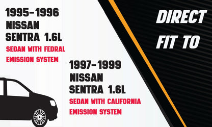 1995-1999 Nissan Sentra 1.6L | 1995-1998 Nissan 200SX 1.6L | 1996 200SX 2.0L Exhaust Resonator Pipe