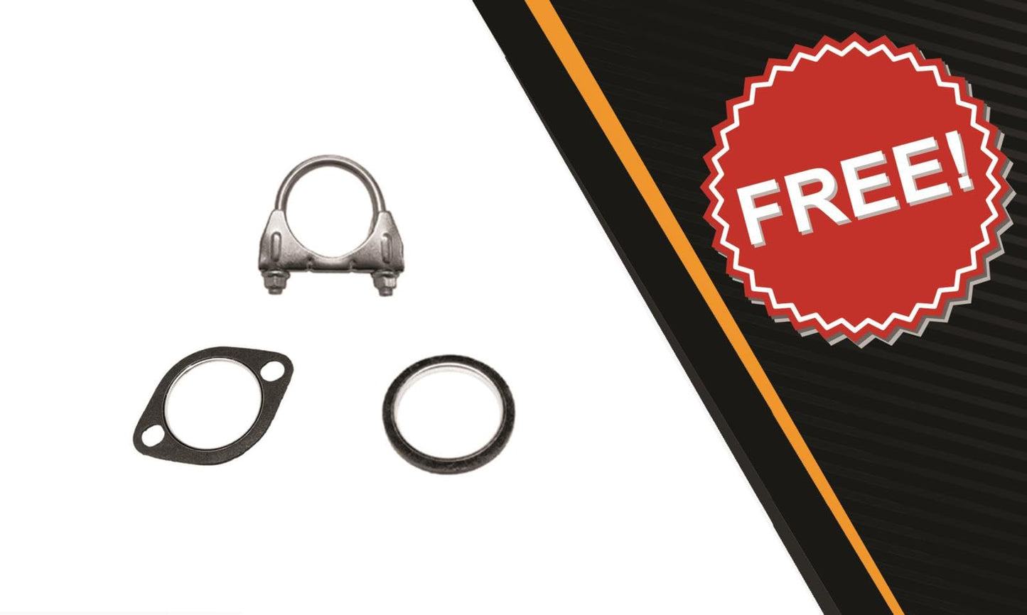 Northeastern Exhaust | Stainless Steel Exhaust Muffler Assembly Compatible for Infiniti FX45 2003-2008 4.5L | Free Gaskets and Clamp Included | Automotive Replacement Part
