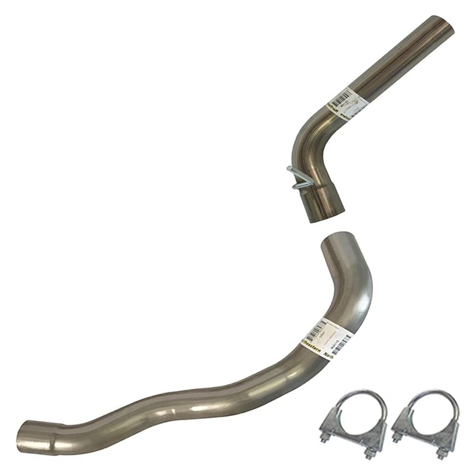 Northeastern Exhaust | Stainless Steel Extension Pipe and Tail Pipe Exhaust Kit Compatible for Ford Expedition 2003-2004 4.6L | 2003-2006 5.4L | Free Clamps Included | Automotive Replacement Part