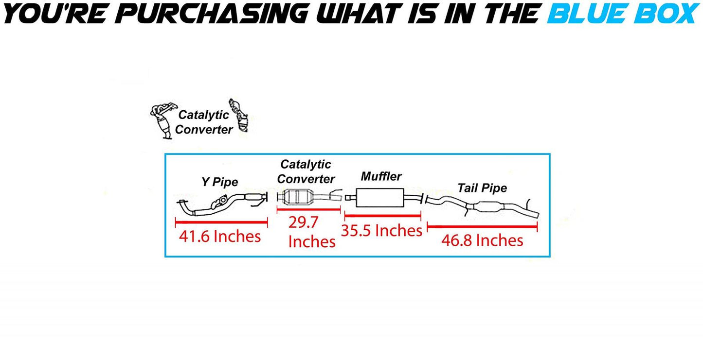 2008 Mazda Tribute 3.0L, 2007-2008 Ford Escape 3.0L and 2007-2008 Mercury Mariner 3.0L Stainless Steel Catalytic Y Flex Muffler Pipe Exhaust | EPA Approved
