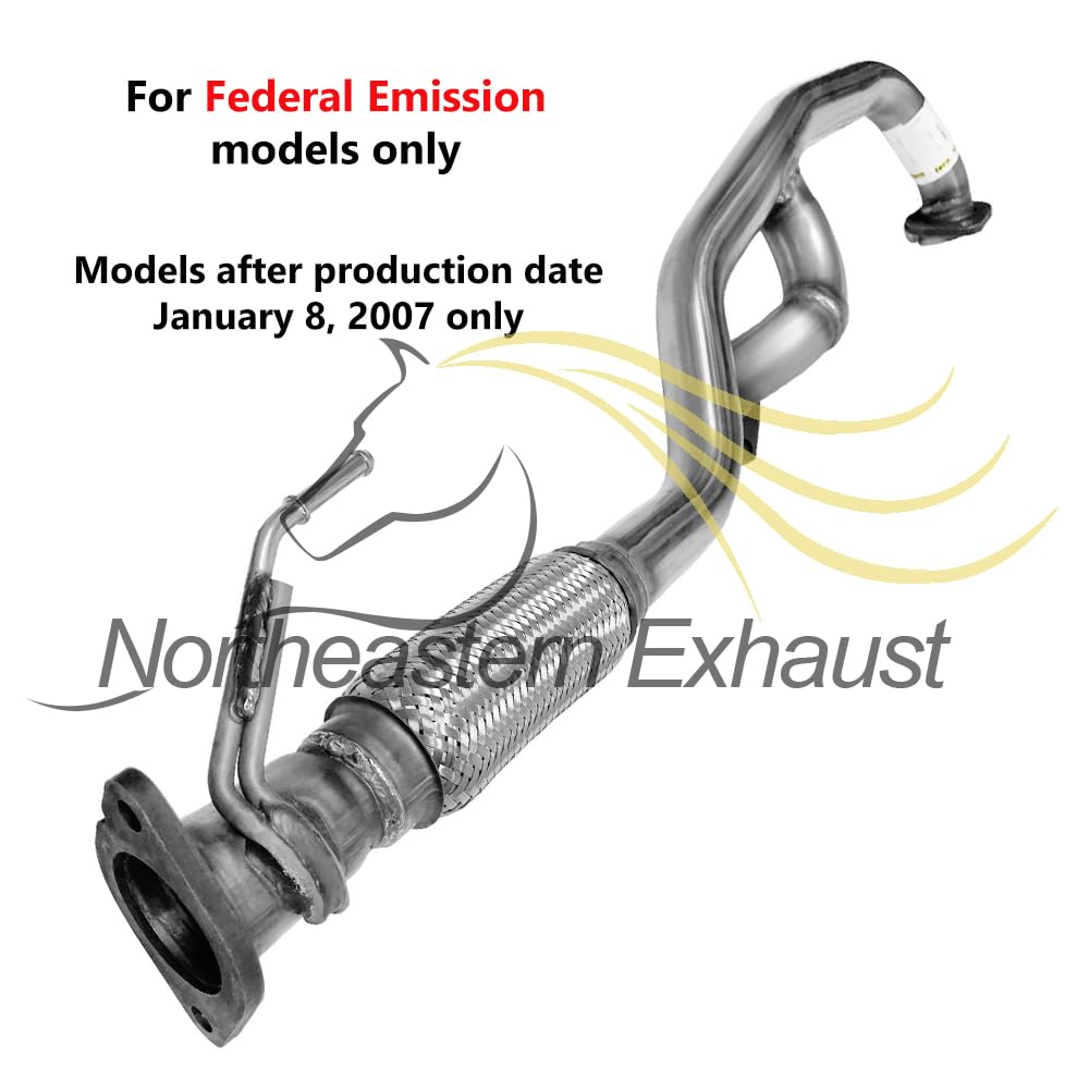 2008 Mazda Tribute 3.0L, 2007-2008 Ford Escape 3.0L and 2007-2008 Mercury Mariner 3.0L Stainless Steel Catalytic Y Flex Muffler Pipe Exhaust | EPA Approved