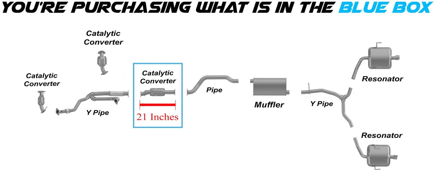 EPA Approved Catalytic Converter for 2009-2017 Buick Enclave/Chevy Traverse 3.6L and 2009-2010 Saturn Outlook 3.6L