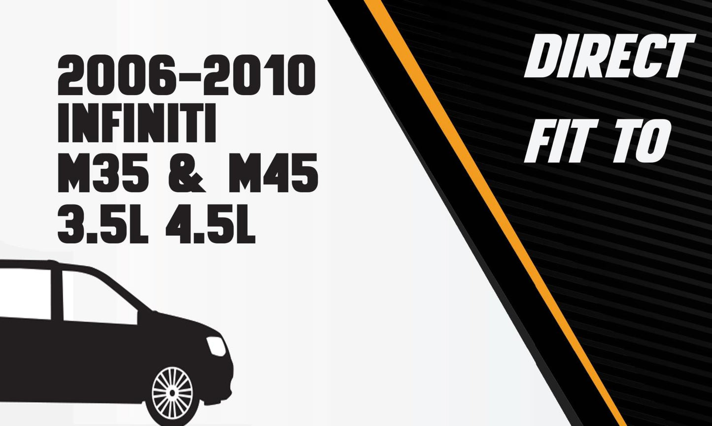 Stainless Steel Exhaust Resonator Pipe for 2006-2010 Infiniti M35 3.5L | 2006-2010 Infiniti M45 4.5L