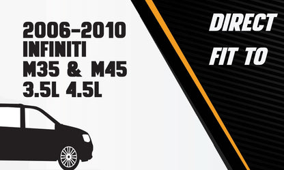 Stainless Steel Exhaust Resonator Pipe for 2006-2010 Infiniti M35 3.5L | 2006-2010 Infiniti M45 4.5L