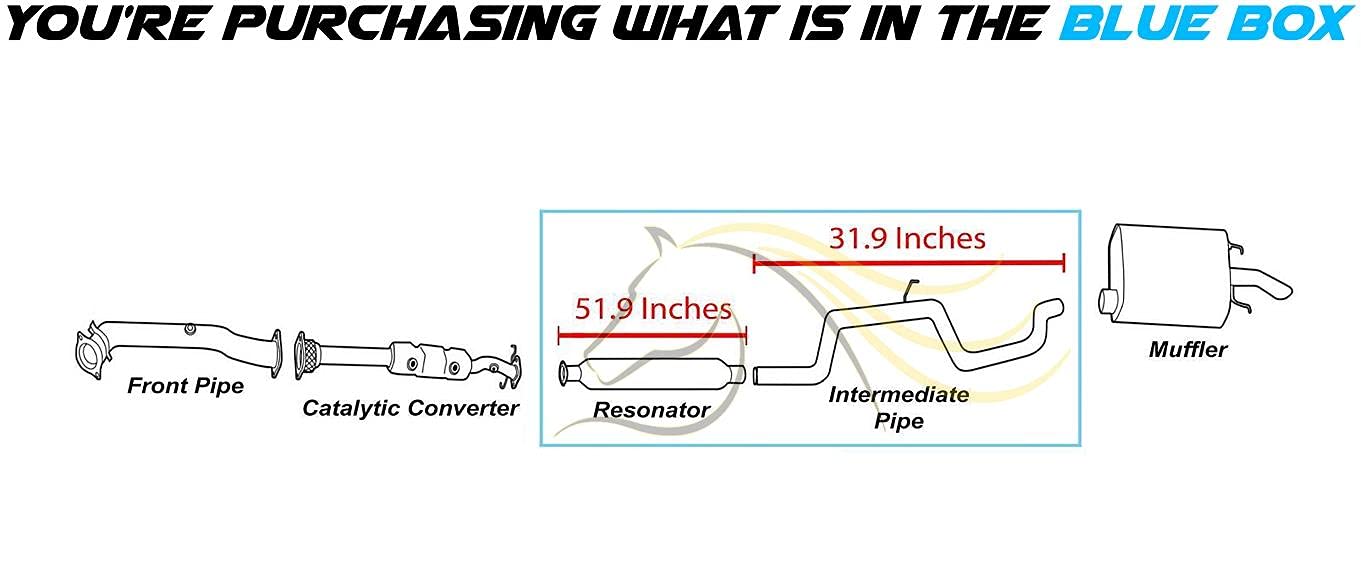 2000-2002 Chevy Monte Carlo 3.4L | 2000-2002 Chevy Impala 3.4L 3.8L Exhaust Resonator Pipe